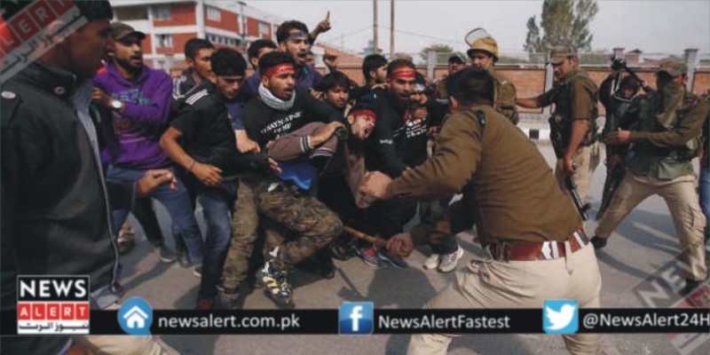 مقبوضہ کشمیر میں عزاداروں پر بھارتی پولیس کی بربریت،متعدد زخمی، درجنوں گرفتار