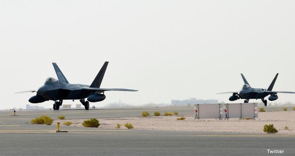 امریکہ نے جنگی طیارے F-22 اسٹیلتھ قطر بھجوادیئے