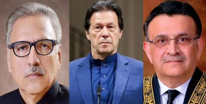 عمران خان نے مبینہ دھمکی آمیز مراسلے کی تحقیقات کے لیے صدر اور چیف جسٹس کو خط لکھ دیا