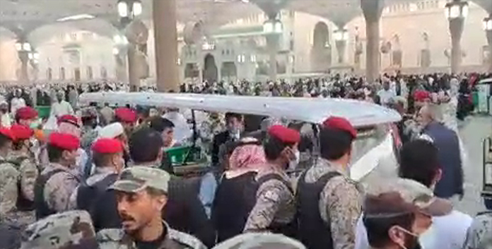 مسجد نبوی ﷺ میں نعرے لگانے کا معاملہ، متعدد پاکستانی گرفتار،سعودی وزار ت داخلہ