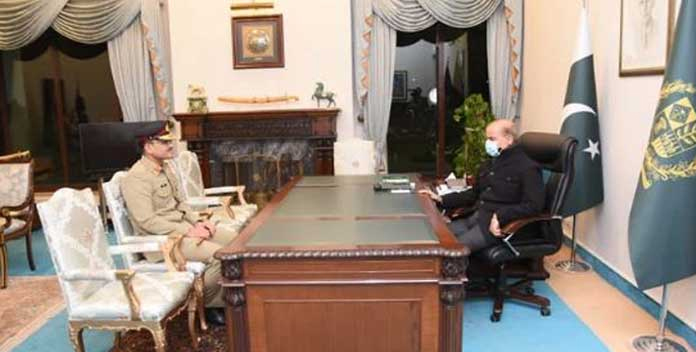 آرمی چیف جنرل عاصم منیر کی وزیراعظم سے ملاقات