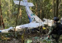 کولمبیا میں طیارہ حادثہ