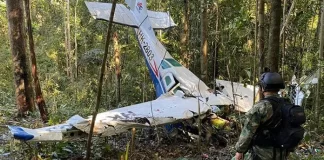 کولمبیا میں طیارہ حادثہ
