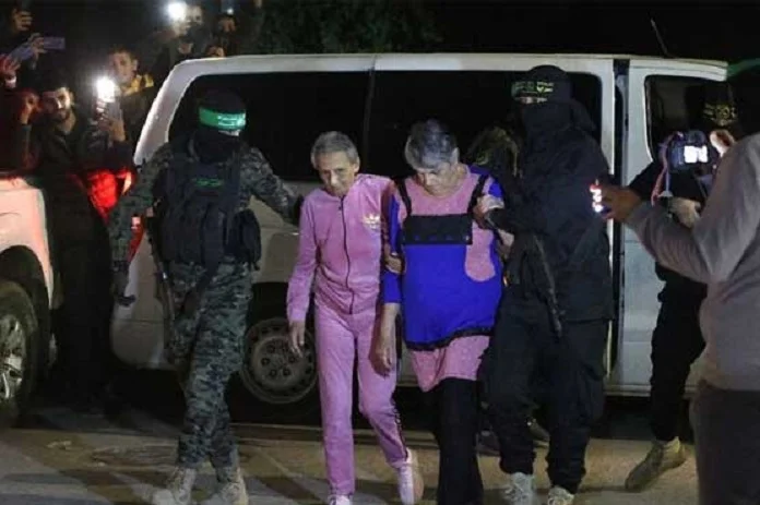 حماس نے 10 اسرائیلی یرغمالیوں کو رہا کردیا